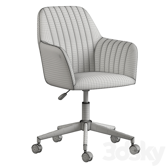 Office chair La Forma (ex Julia Grup) Madina 3DS Max Model - thumbnail 6