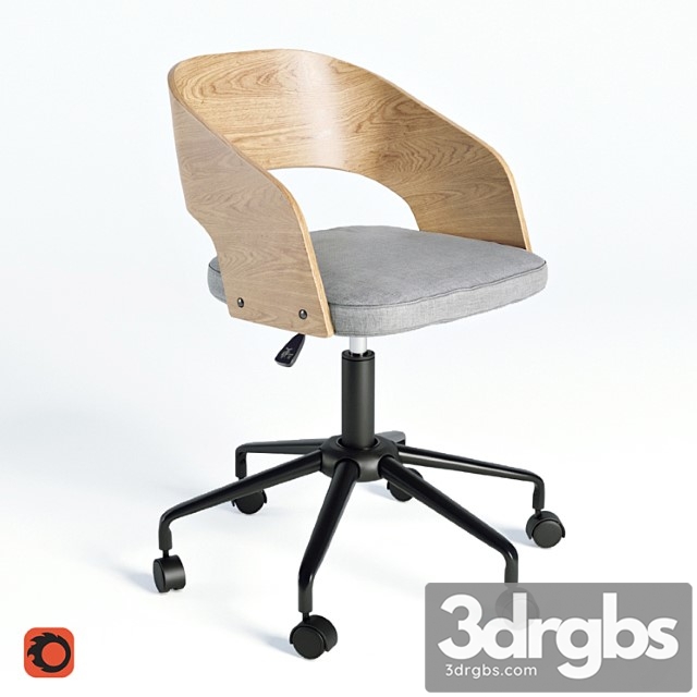 Office Chair La Redoute Floki 3dsmax Download - thumbnail 1