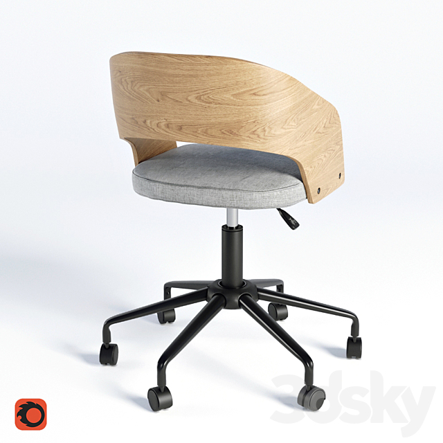 Office chair La Redoute FLOKI 3DSMax File - thumbnail 2