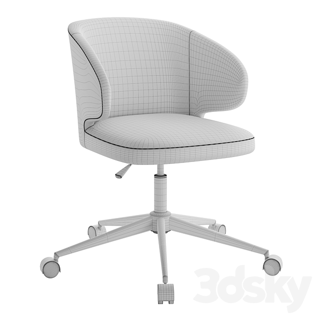 Office chair La Redoute Interieurs Elga 3DS Max Model - thumbnail 7