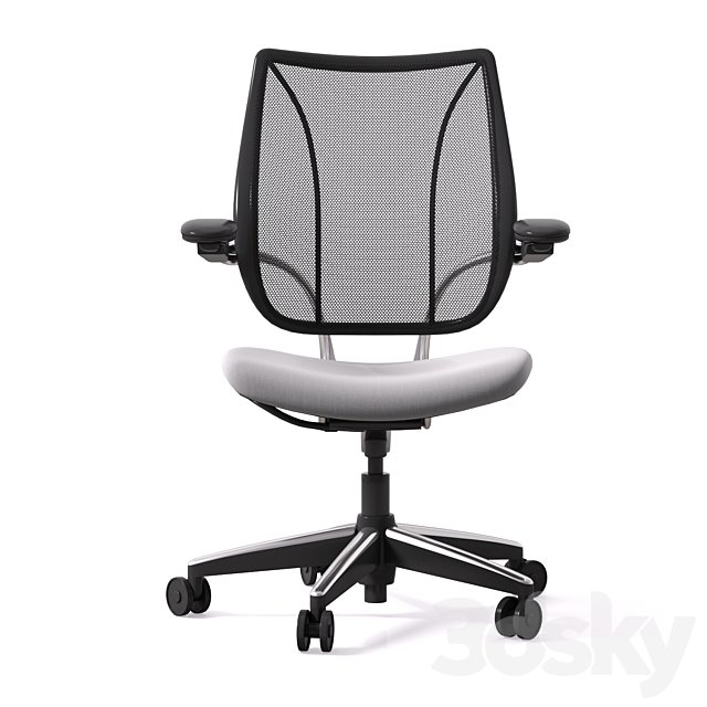 Office chair Liberty 3DS Max Model - thumbnail 2