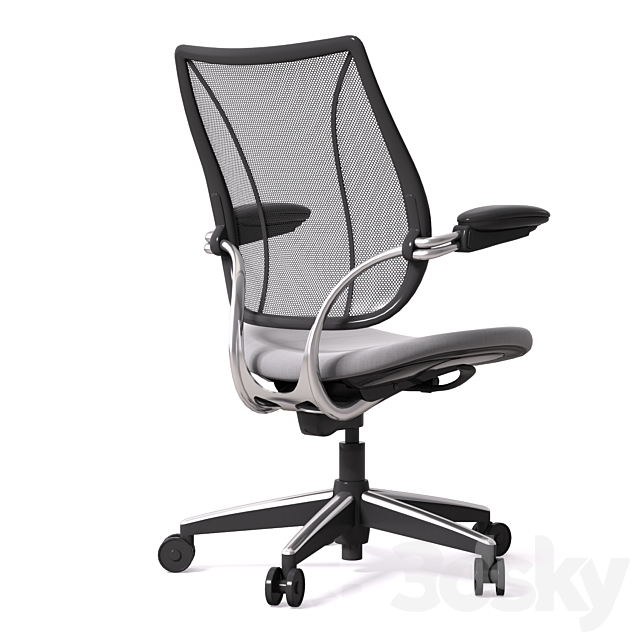 Office chair Liberty 3DS Max Model - thumbnail 3