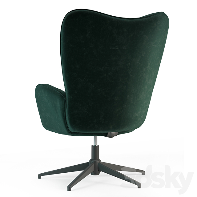 Office chair Melvin 3ds Max - thumbnail 3