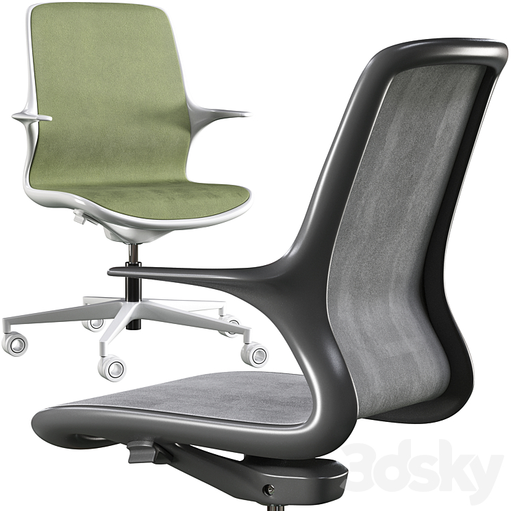 Office chair Milani Loop 3DS Max - thumbnail 2