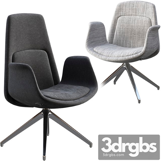 Office chair milani nordic 2 3dsmax Download - thumbnail 1