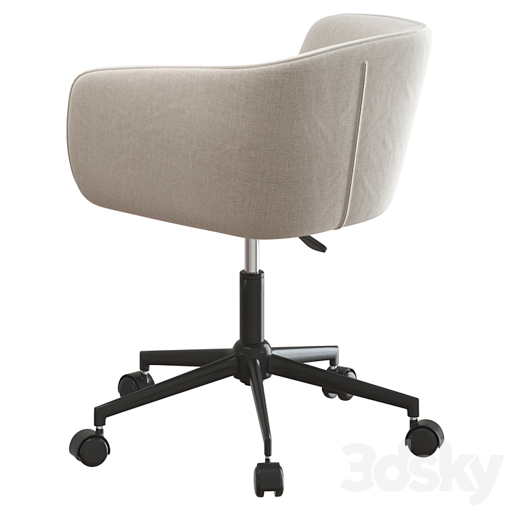 Office chair Mitis by La Redoute 3DS Max Model - thumbnail 2