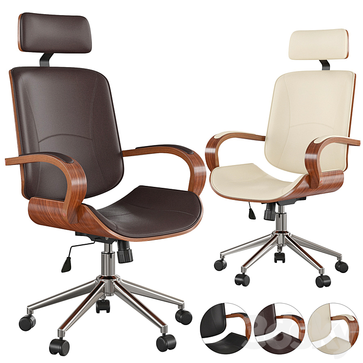 Office chair MLM611394 3DS Max - thumbnail 1