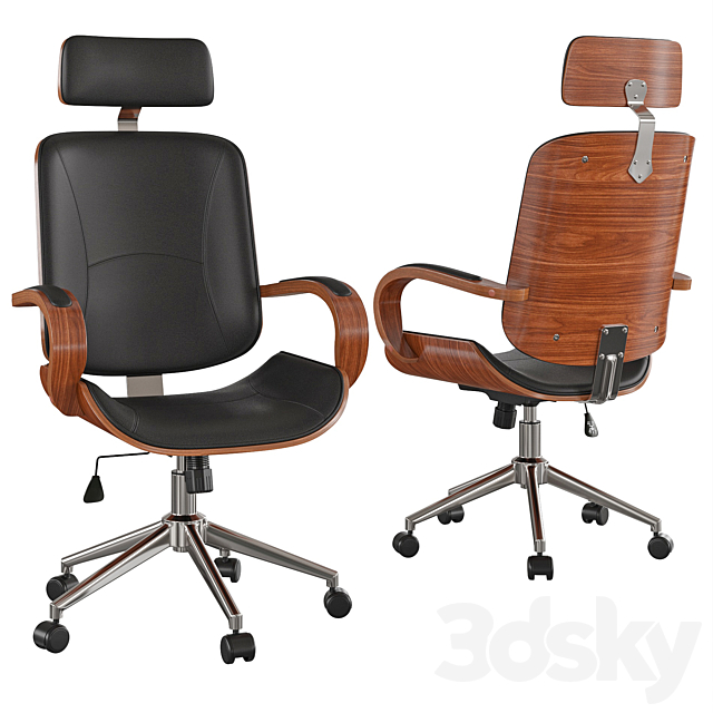 Office chair MLM611394 3DSMax File - thumbnail 3