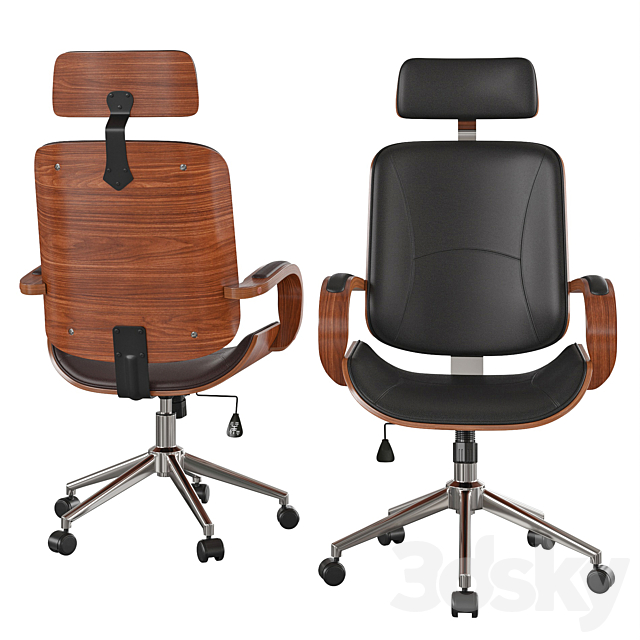 Office chair MLM611394 3DSMax File - thumbnail 4