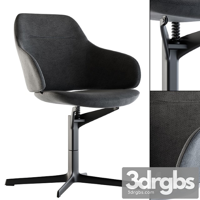 Office chair modern fabric 2 3dsmax Download - thumbnail 1