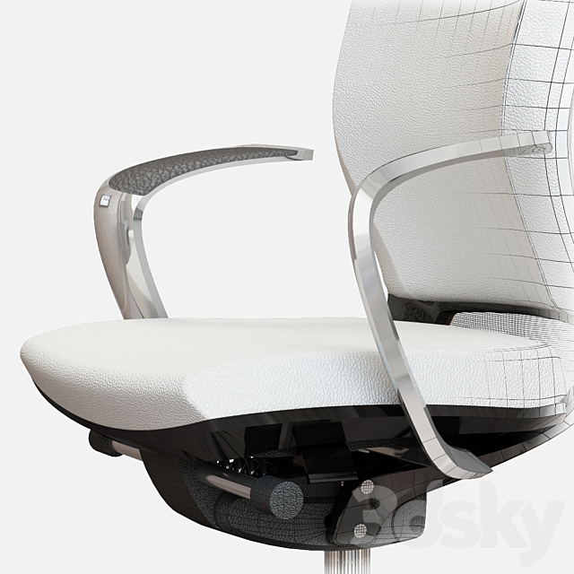 Office chair Moteo79 3DS Max Model - thumbnail 2