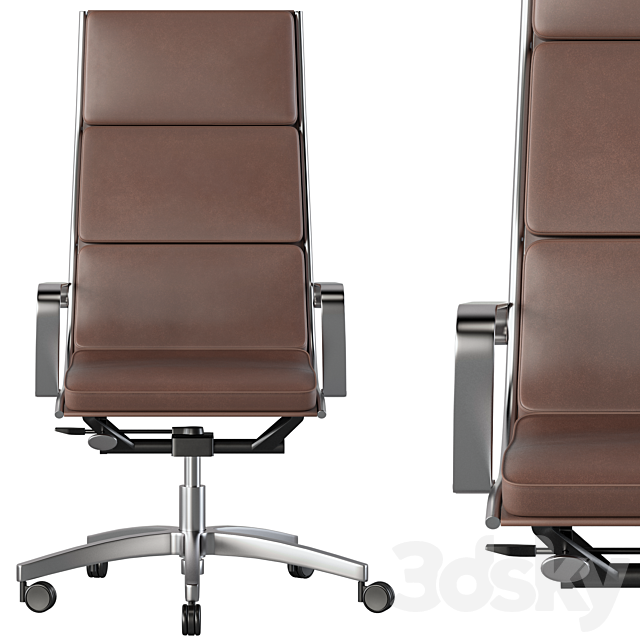 Office Chair No.6 3dsMax Model - thumbnail 2