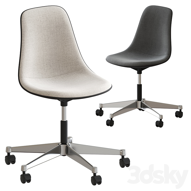 Office chair PSCC by Vitra 3DS Max Model - thumbnail 1