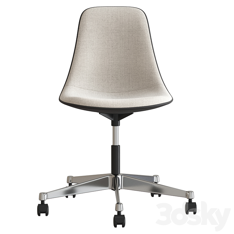 Office chair PSCC by Vitra 3DS Max Model - thumbnail 2