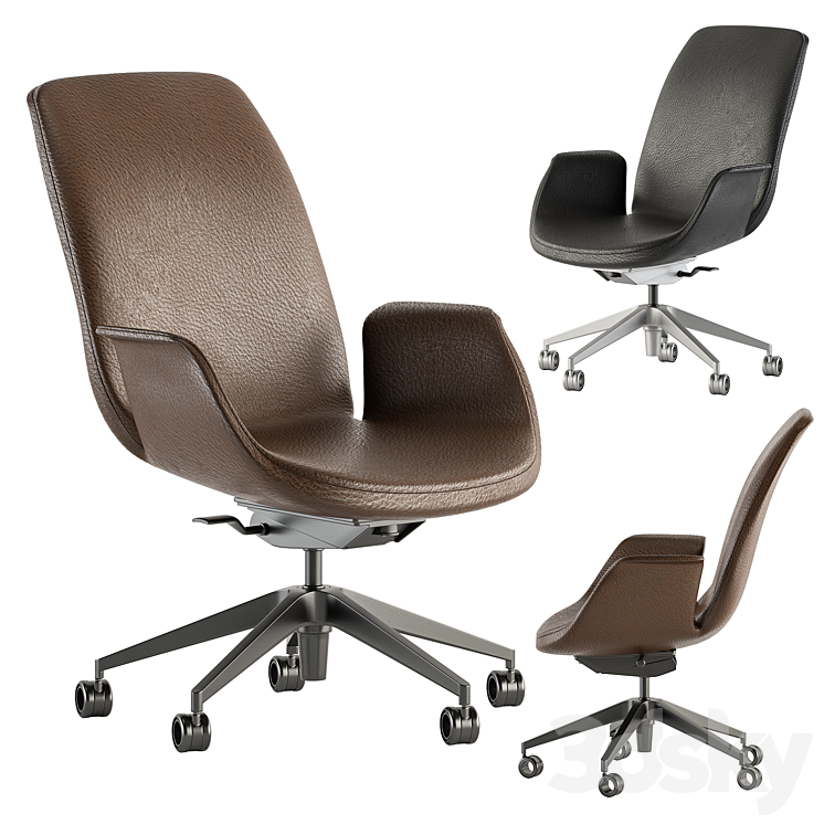 Office Chair – Set 20 3DS Max Model - thumbnail 1