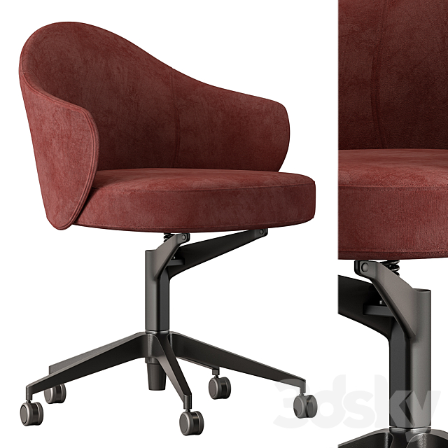 Office Chair – Set 22 3DS Max Model - thumbnail 3