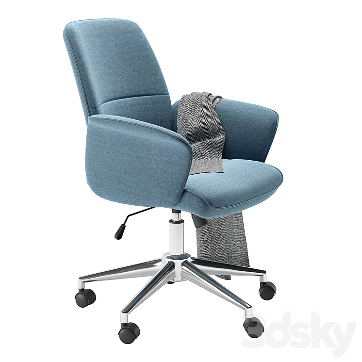 Office chair Simona 3DS Max Model - thumbnail 2