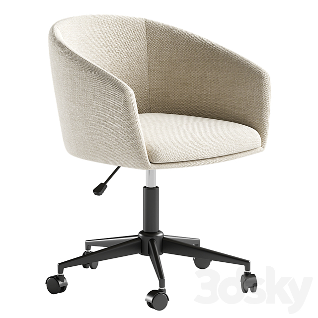 Office chair Thea from La Redoute 3ds Max - thumbnail 2