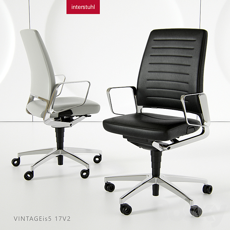 Office chair VINTAGEis5 17V2 3DS Max - thumbnail 1