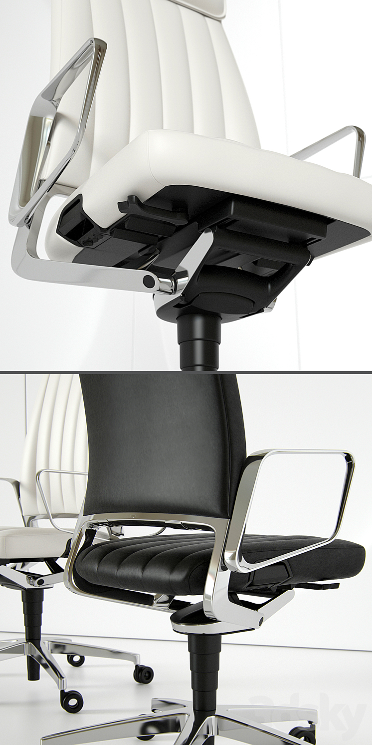 Office chair VINTAGEis5 32V4 3DS Max - thumbnail 2