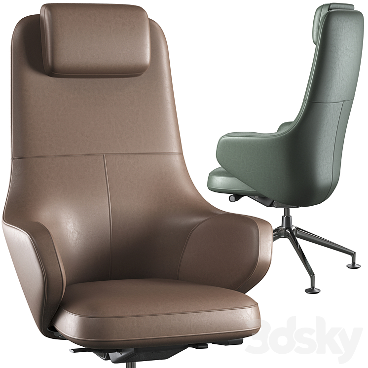 Office chair Vitra Grand 3DS Max - thumbnail 2