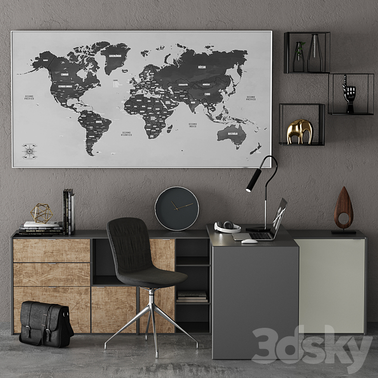 Office Copenhagen BoConcept 3DS Max - thumbnail 1