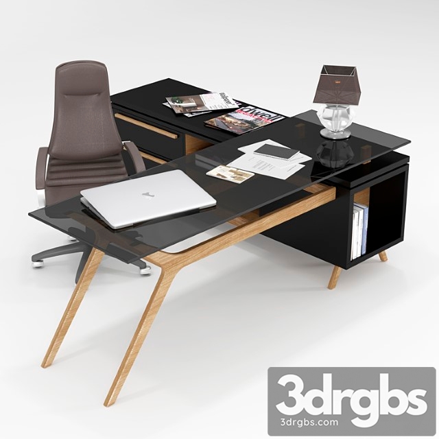 Office Desk 46 3dsmax Download - thumbnail 1