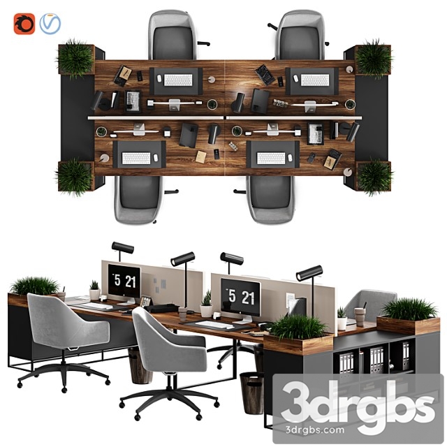 Office Furniture-01 2 3dsmax Download - thumbnail 1