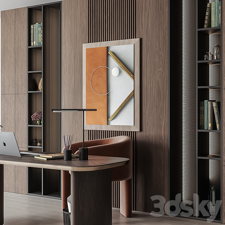 office furniture 02 3DS Max Model - thumbnail 2