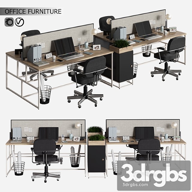 Office Furniture 05 2 3dsmax Download - thumbnail 1