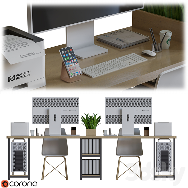 Office Furniture 07 3DS Max - thumbnail 2