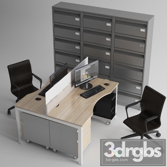 Office Furniture 3dsmax Download - thumbnail 1