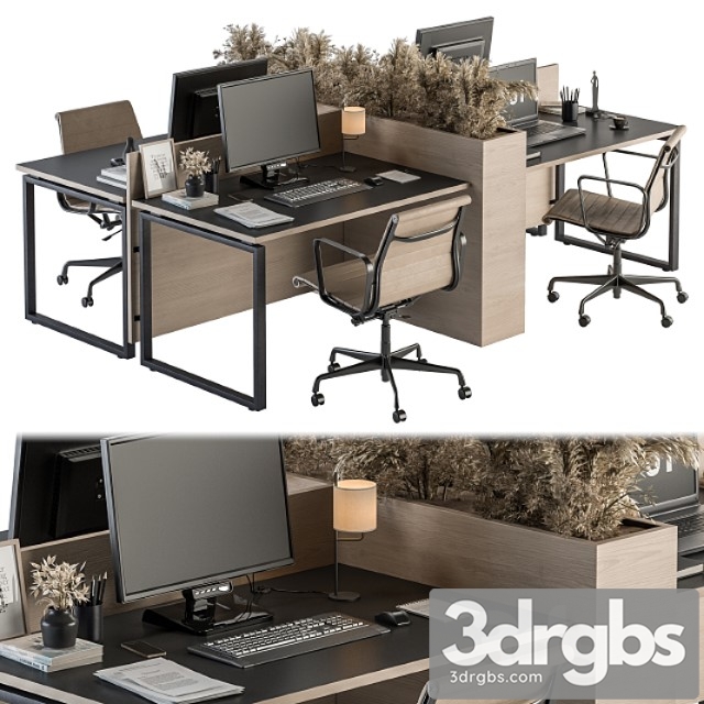 Office furniture – employee set 20 - thumbnail 1