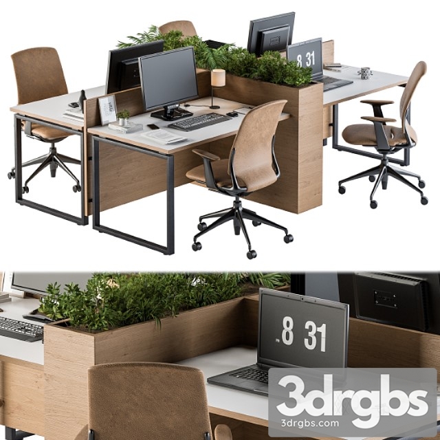 Office furniture – employee set 21 - thumbnail 1