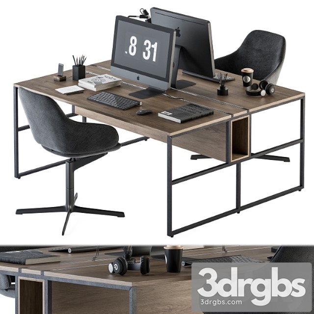 Office furniture – employee set 26 - thumbnail 1