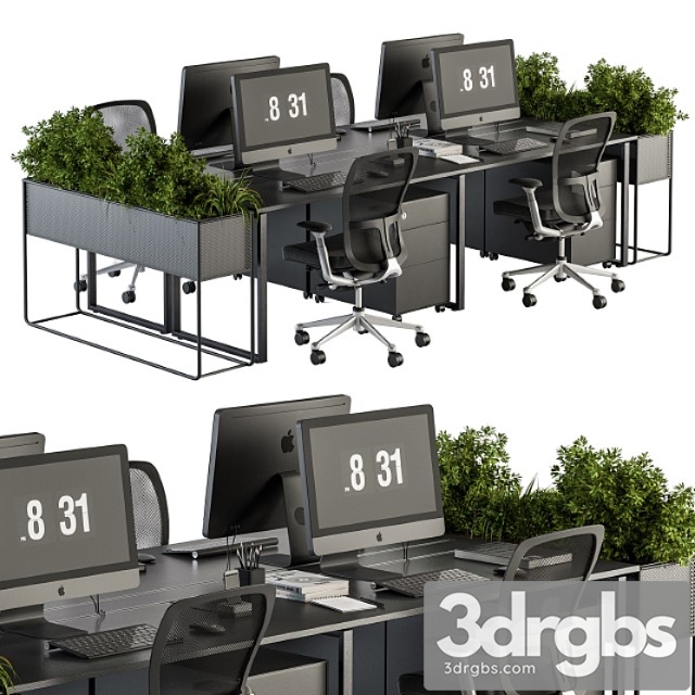 Office furniture – employee set – plants box divider 34 - thumbnail 1