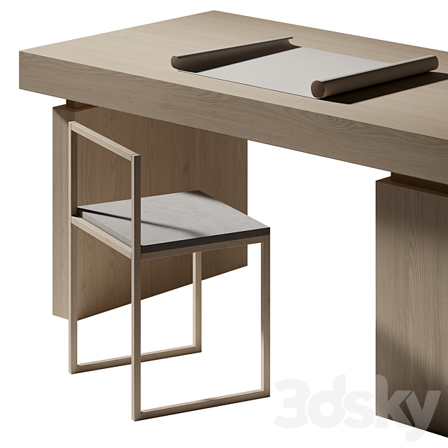 office furniture & Fm Davide Groppi Table Lamp 3DS Max Model - thumbnail 3