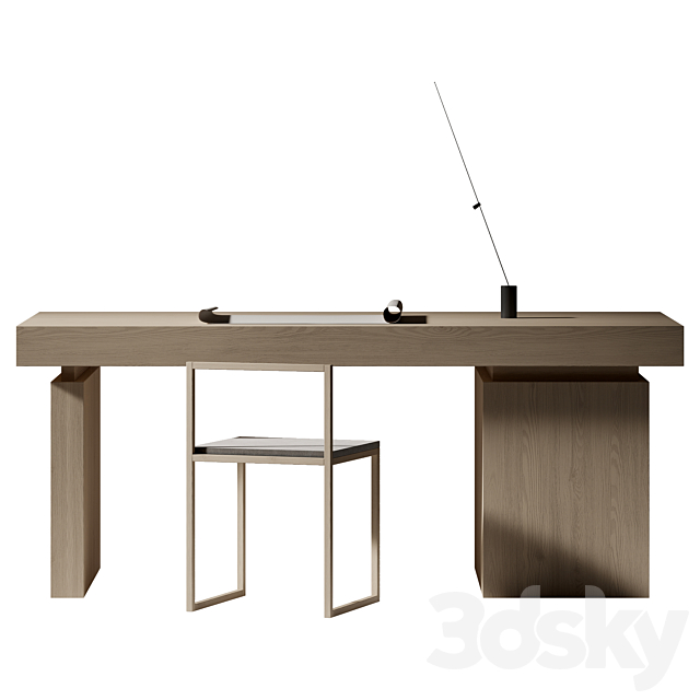 office furniture & Fm Davide Groppi Table Lamp 3DS Max Model - thumbnail 5