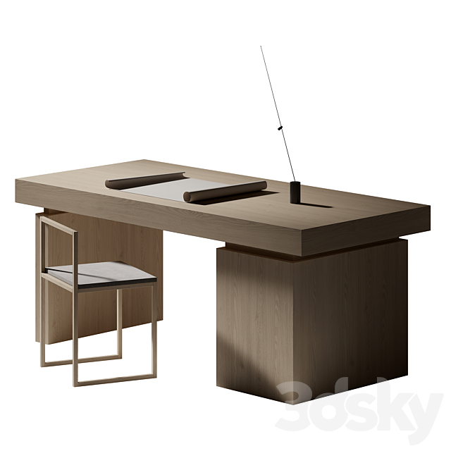 office furniture & Fm Davide Groppi Table Lamp 3DS Max Model - thumbnail 6