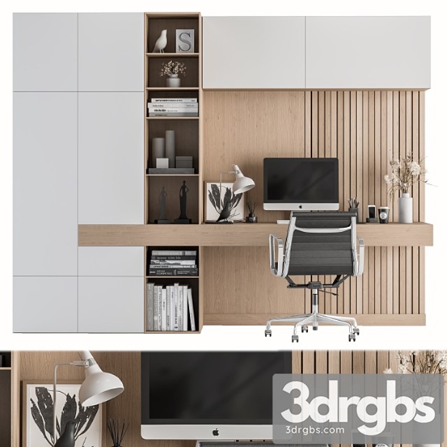 Office furniture – home office 17 2 3dsmax Download - thumbnail 1