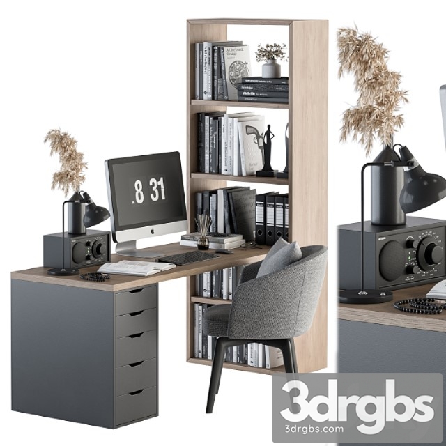 Office Furniture Home Office 19 1 3dsmax Download - thumbnail 1