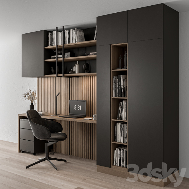 Office Furniture – Home Office 27 3DS Max - thumbnail 2