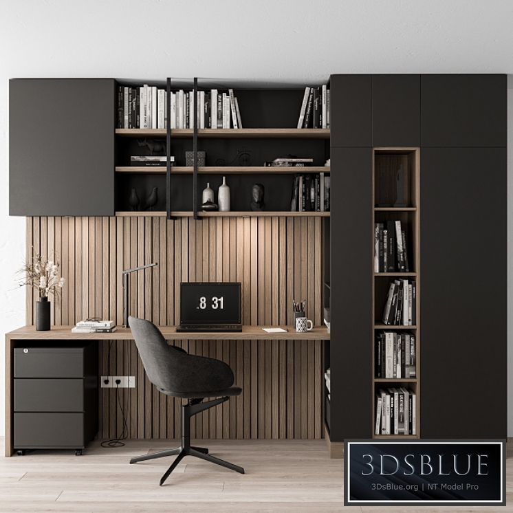 Office Furniture – Home Office 27 3DS Max - thumbnail 3