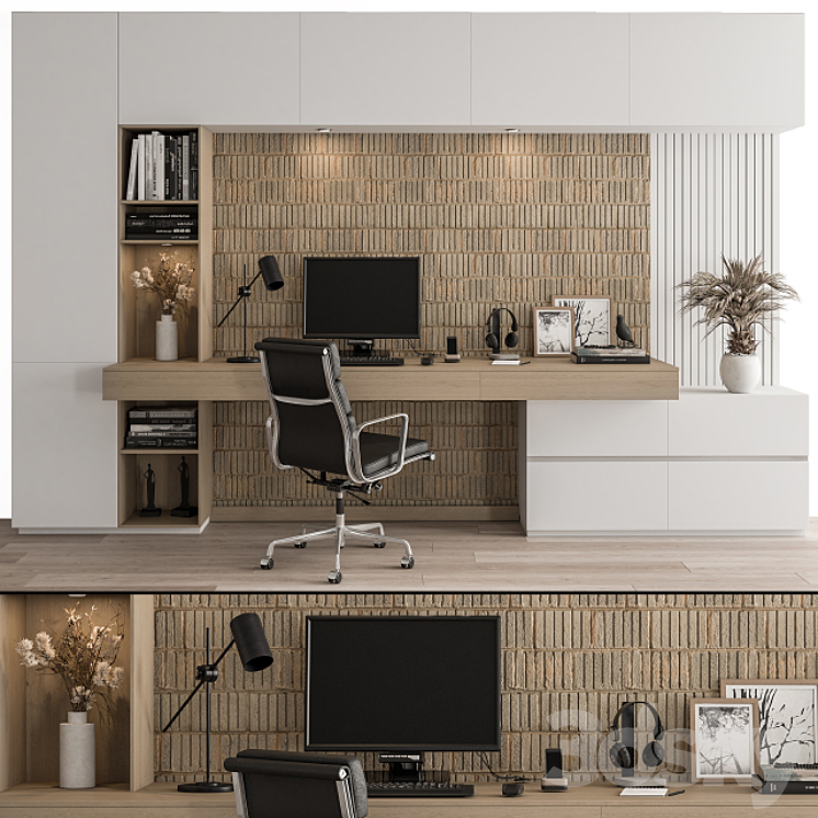 Office Furniture – Home Office 28 3DS Max Model - thumbnail 1