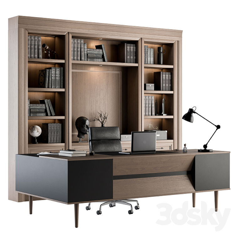 Office Furniture – Manager Set 20 3DS Max - thumbnail 1