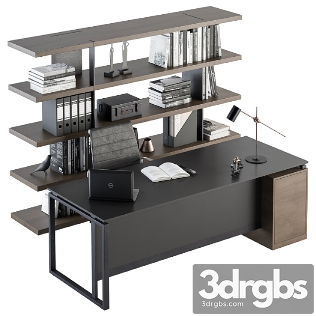 Office Furniture Manager Set 22 3dsmax Download - thumbnail 1