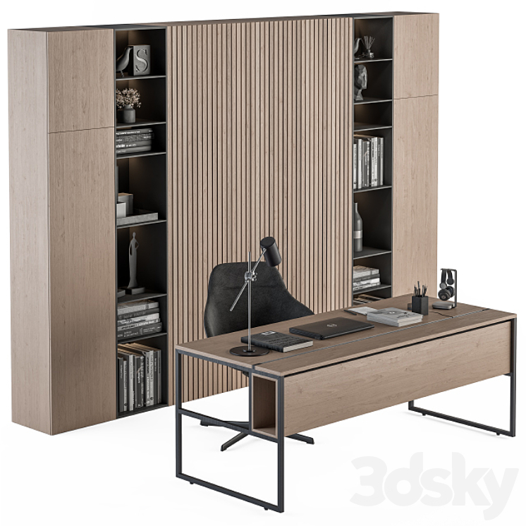 Office Furniture – Manager Set 37 3DS Max - thumbnail 1