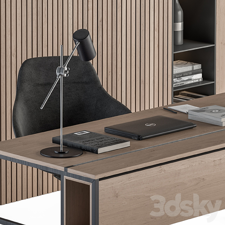 Office Furniture – Manager Set 37 3DS Max - thumbnail 2