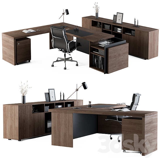 Office Furniture – Manager Set03 3DSMax File - thumbnail 3