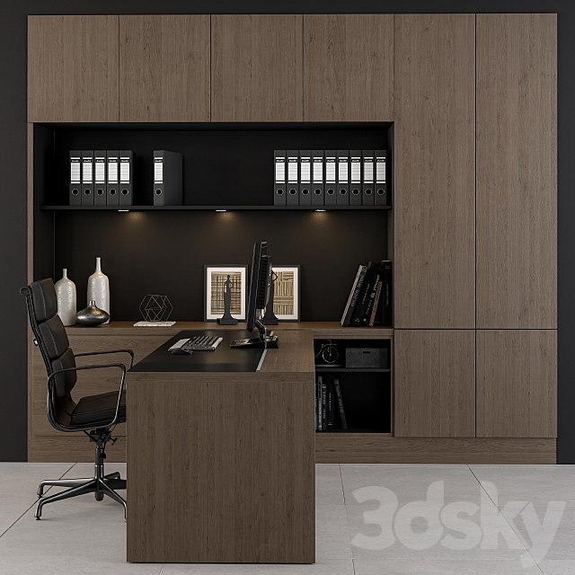 Office Furniture – personnel set 3DS Max Model - thumbnail 2